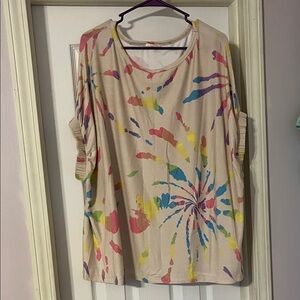 ODDY Colorful Tie-Dye Women's Top